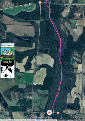 [Map: Closeup Satilla Road Willacoochee River Overflow Bridge --ARWT]