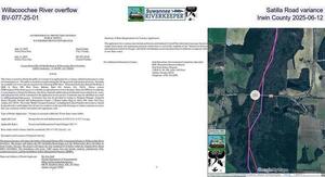 [Willacoochee River overflow, Satilla Road variance, BV-077-25-01, Irwin County 2025-06-12]