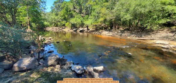 Downstream past Troupville Boat Ramp, Little River, 2025:07:30 11:31:52, 30.8517586, -83.3474471 --jsq for WWALS