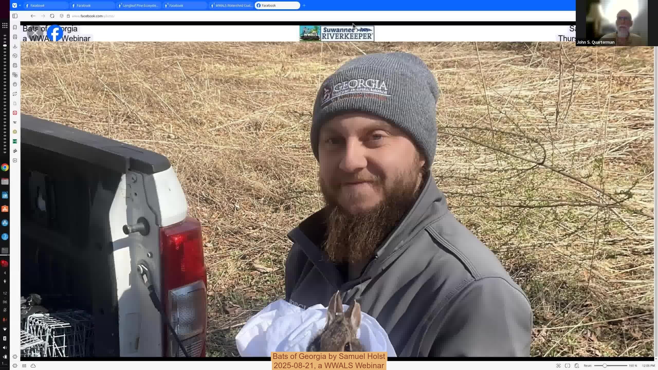 Movie: Bats of Georgia by Samuel Holst, 2025-08-21, a WWALS Webinar