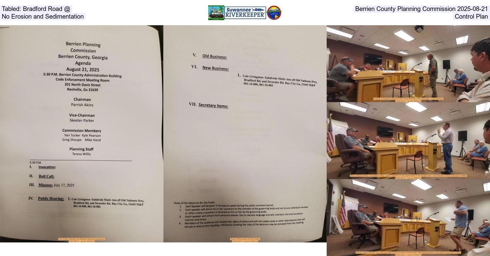 [Tabled: Bradford Road @ Berrien County Planning Commission 2025-08-21, No Erosion and Sedimentation Control Plan]