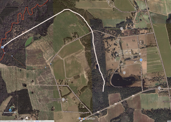 [Map: Gin Branch Creek 2025-07-27]