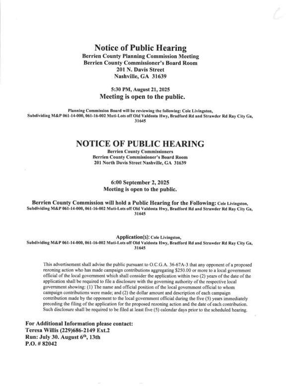 [Public Notice for 2025-08-21 Public Hearing]