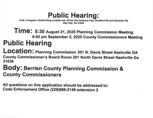 Wide Public Hearing for 2025-08-21
