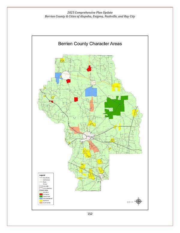 Map: Berrien County Character Areas