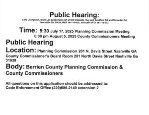 [Wide Public Hearing for 2025-07-17 (cancelled)]