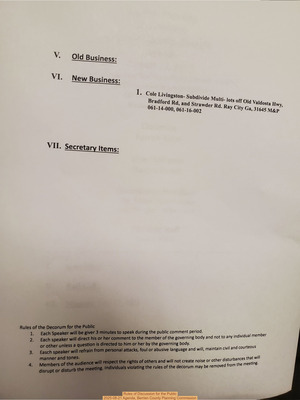 [Rules of Discussion for the Public, 2025-08-21 Agenda, Berrien County Planning Commission]