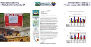 [Please deny subdividing on Bradford Road 2025-09-18 --WWALS to Berrien County, GA, Previous hearing tabled 2025-08-21]