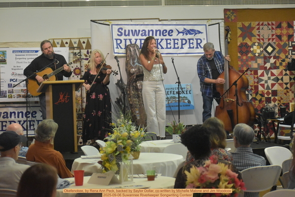 Okefenokee, by Rena Ann Peck, backed by Saylor Dollar, co-written by Michelle Malone and Jim Woodcox, 2025-09-06 Suwannee Riverkeeper Songwriting Contest