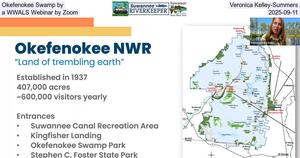 [Okefenokee Swamp by Veronica Kelley-Summers, a WWALS Webinar by Zoom, 2025-09-11]
