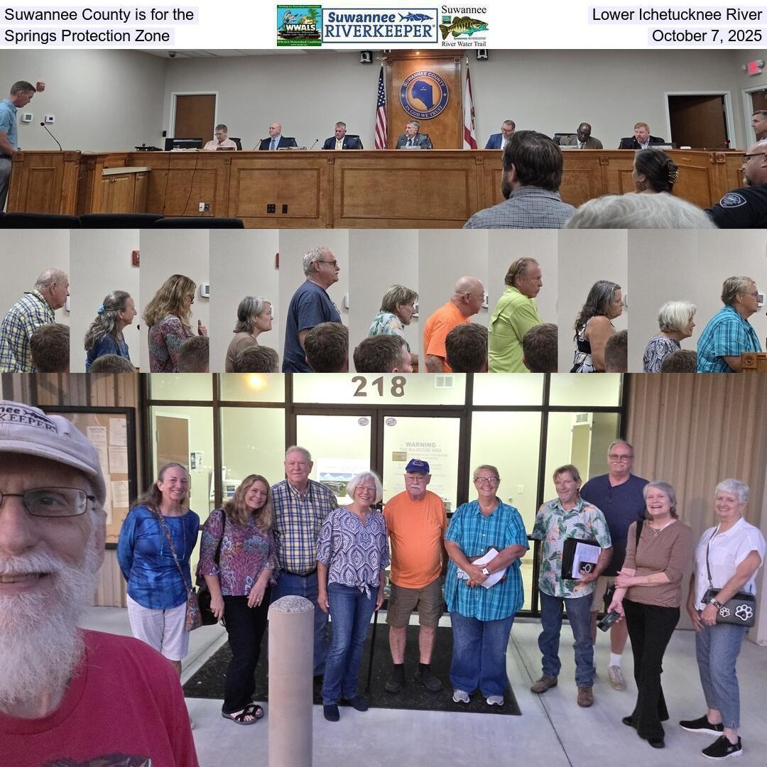 Suwannee County is for the Lower Ichetucknee River Springs Protection Zone, October 7, 2025