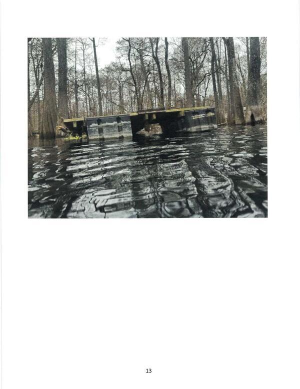 Abandoned floating dock