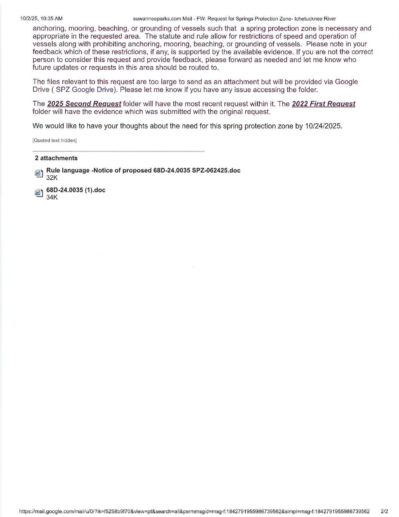 Relevant files in two google drive folders