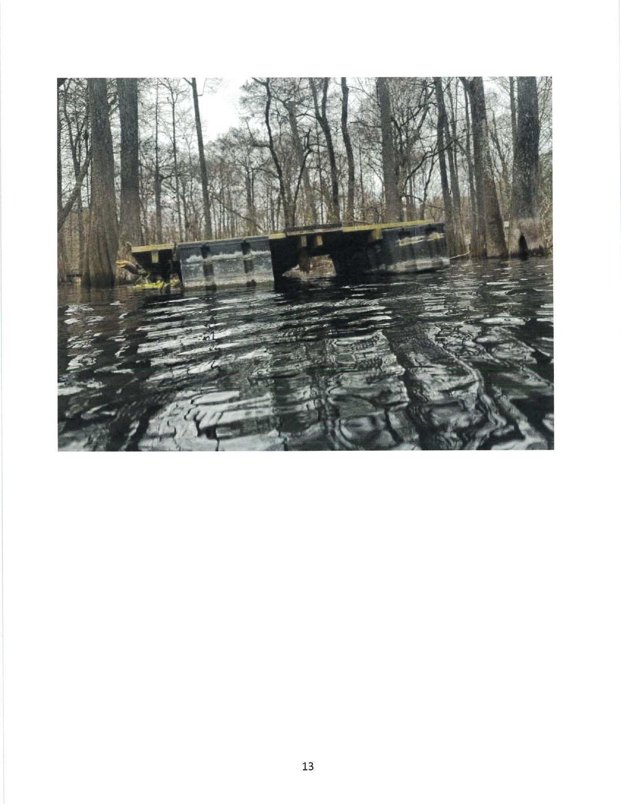 Abandoned floating dock