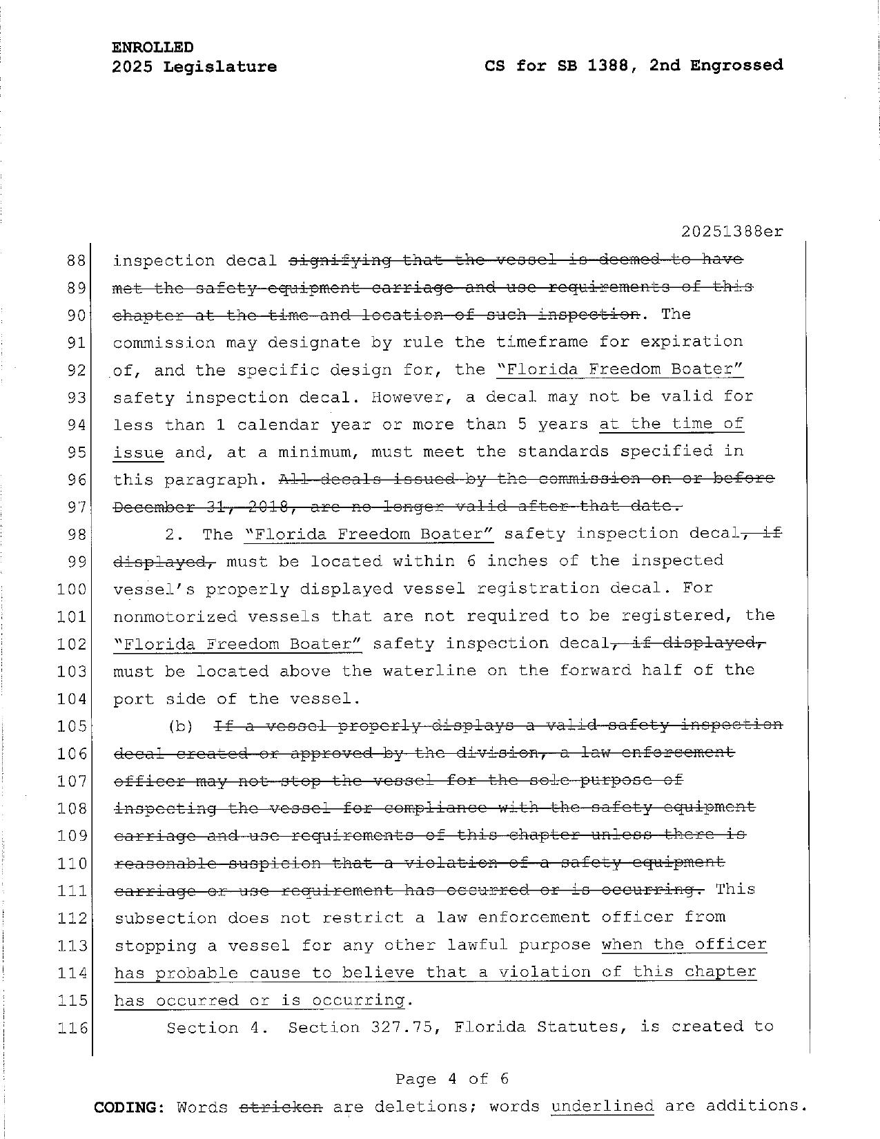 More about the decal and vehicle stops