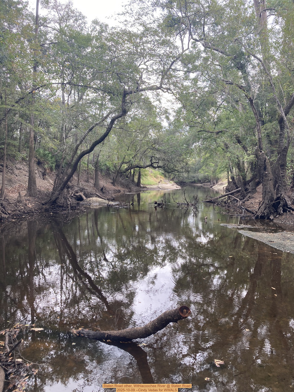 Staten Road other, Withlacoochee River @ Staten Road 2025-10-09 --Cindy Vedas for WWALS