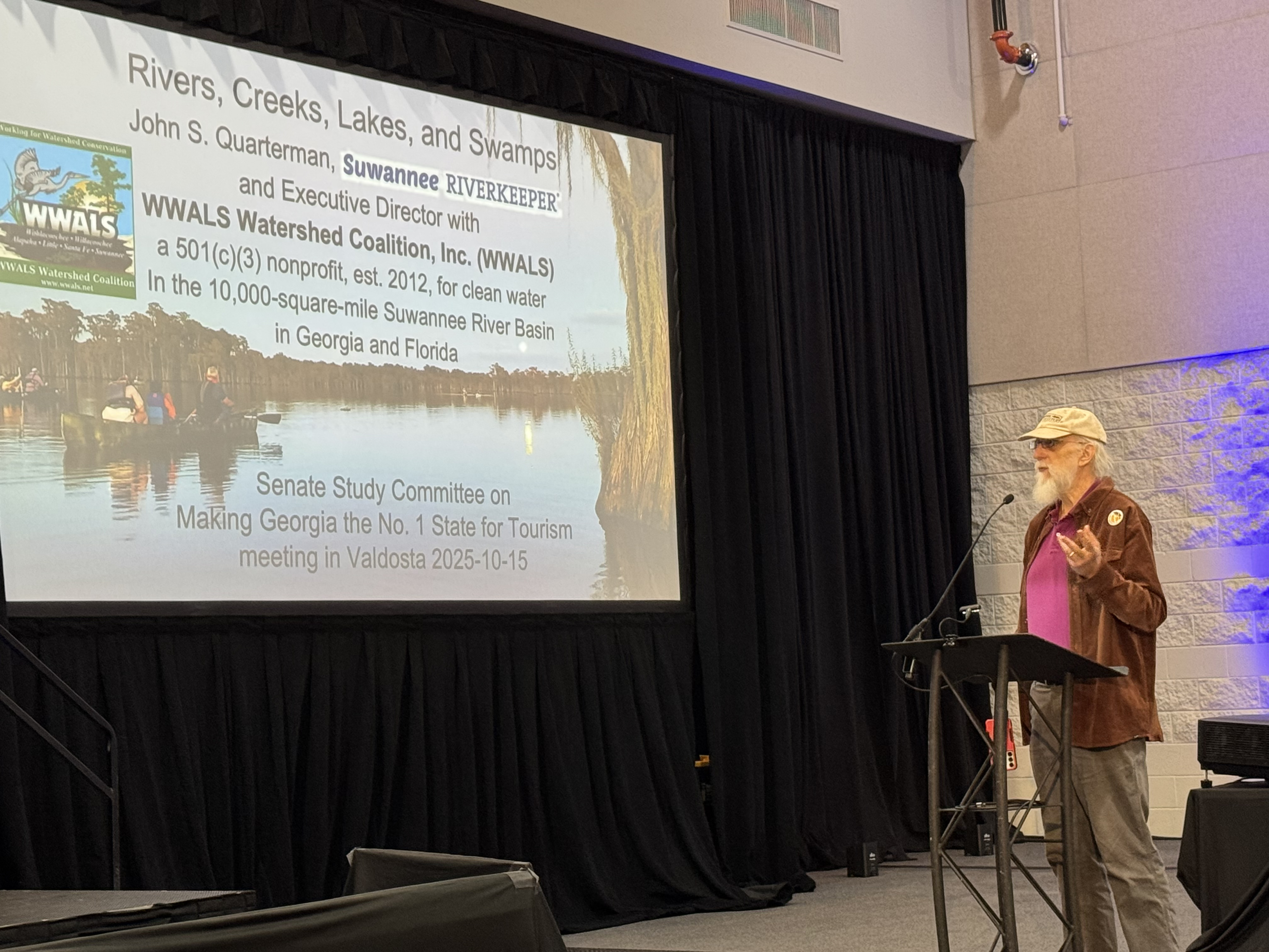 Rivers, Creeks, Lakes, and Swamps --Suwannee Riverkeeper John S. Quarterman