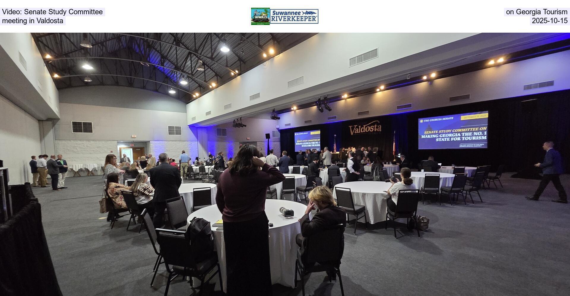 Video: Senate Study Committee on Georgia Tourism, meeting in Valdosta, 2025-10-15