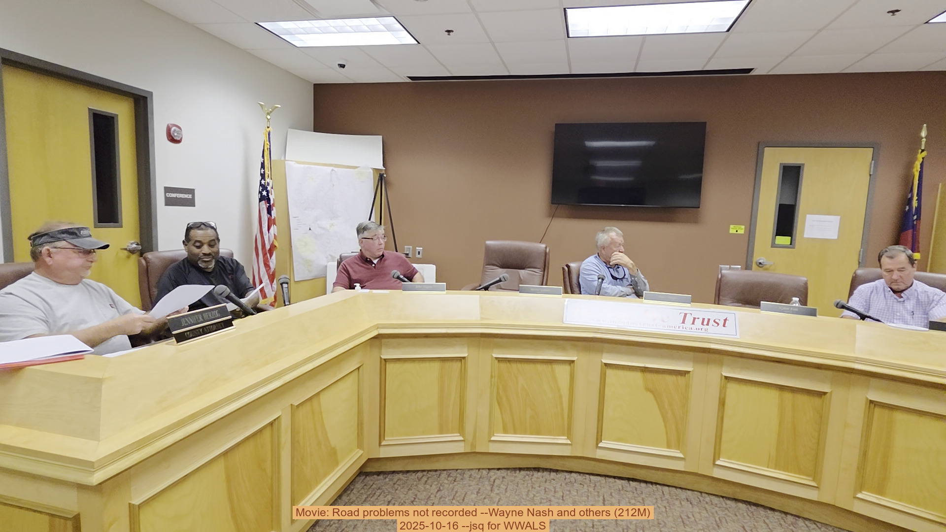 Movie: Road problems not recorded --Wayne Nash and others (212M), 2025-10-16 --jsq for WWALS