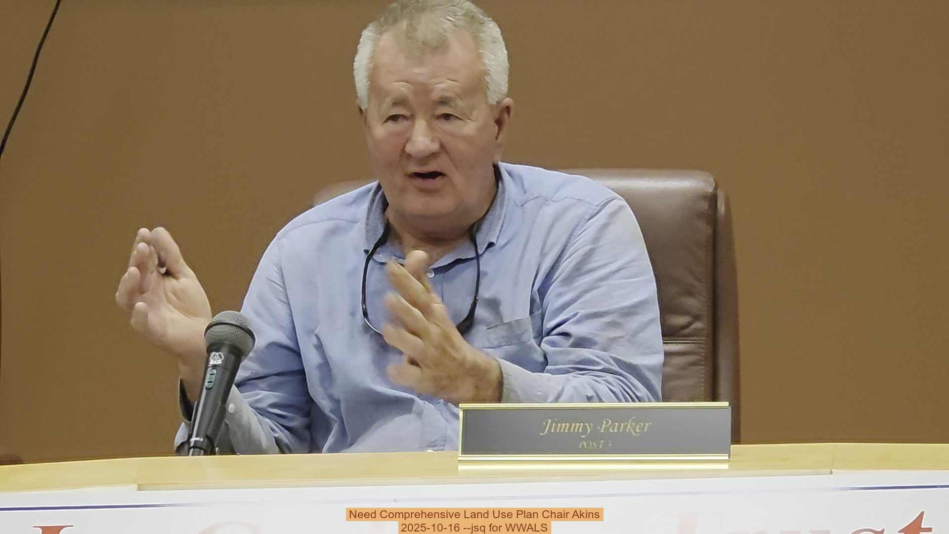 Need Comprehensive Land Use Plan Chair Akins, 2025-10-16 --jsq for WWALS