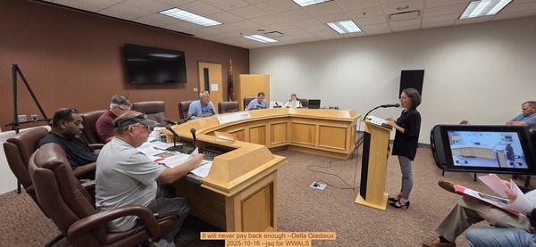 It will never pay back enough --Della Gladieux, 2025-10-16 --jsq for WWALS