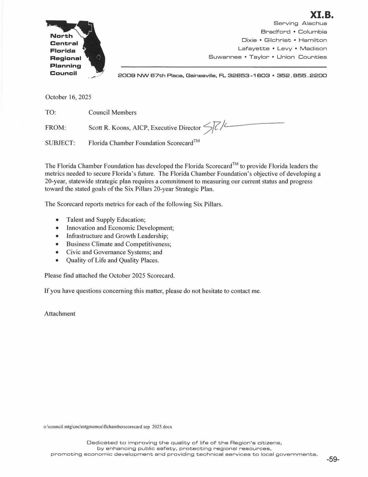 Florida Chamber Foundation Scorecard™