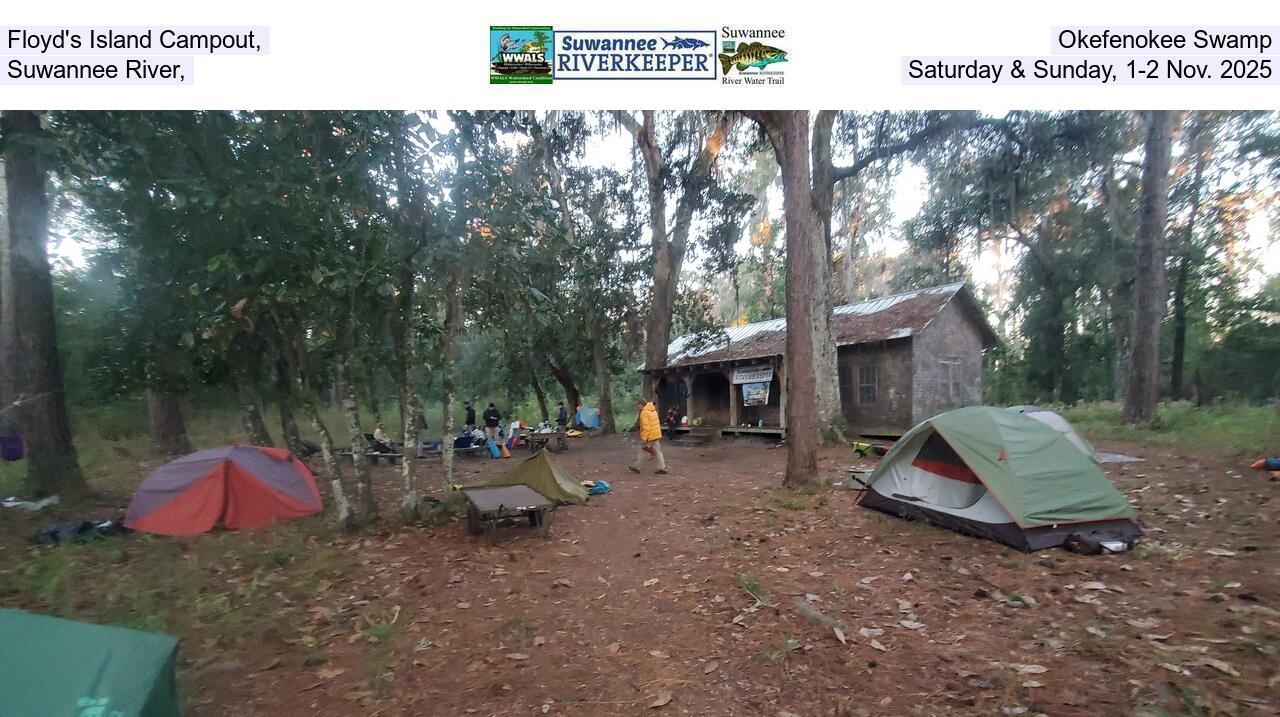 Floyd's Island Campout, Okefenokee Swamp, Suwannee River, Saturday & Sunday, 1-2 Nov. 2025