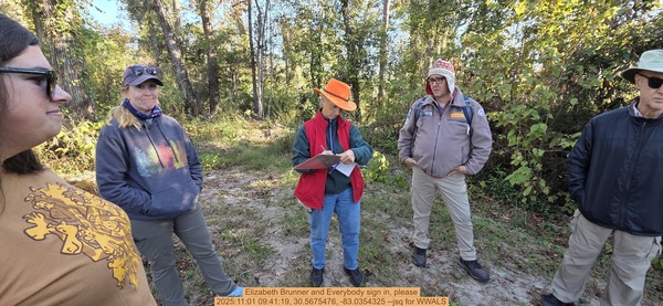 Elizabeth Brunner and Everybody sign in, please, 2025:11:01 09:41:19, 30.5675476, -83.0354325 --jsq for WWALS