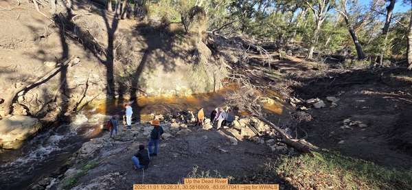 Up the Dead River, 2025:11:01 10:26:31, 30.5816809, -83.0517041 --jsq for WWALS
