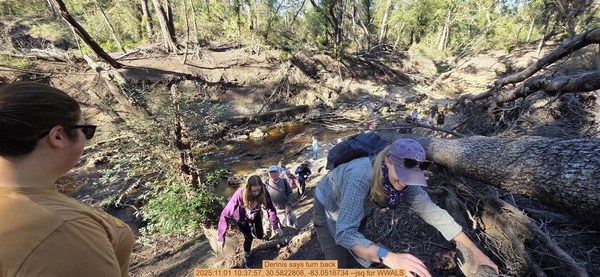 Dennis says turn back, 2025:11:01 10:37:57, 30.5822806, -83.0516734 --jsq for WWALS