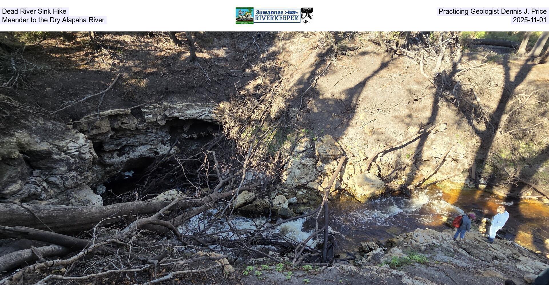 [Dead River Sink Hike, Practicing Geologist Dennis J. Price, Meander to the Dry Alapaha River, 2025-11-01]