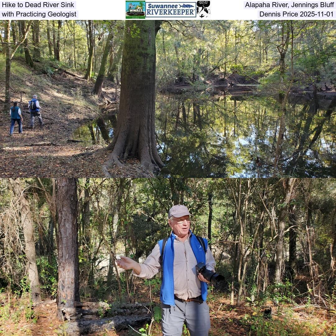 Hike to Dead River Sink, Alapaha River, Jennings Bluff, with Practicing Geologist Dennis Price 2025-11-01