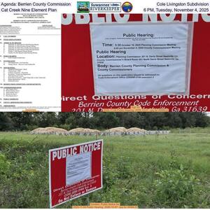 [Agenda: Berrien County Commission, Cole Livingston Subdivision, Cat Creek Nine Element Plan, 6 PM, Tuesday, November 4, 2025]