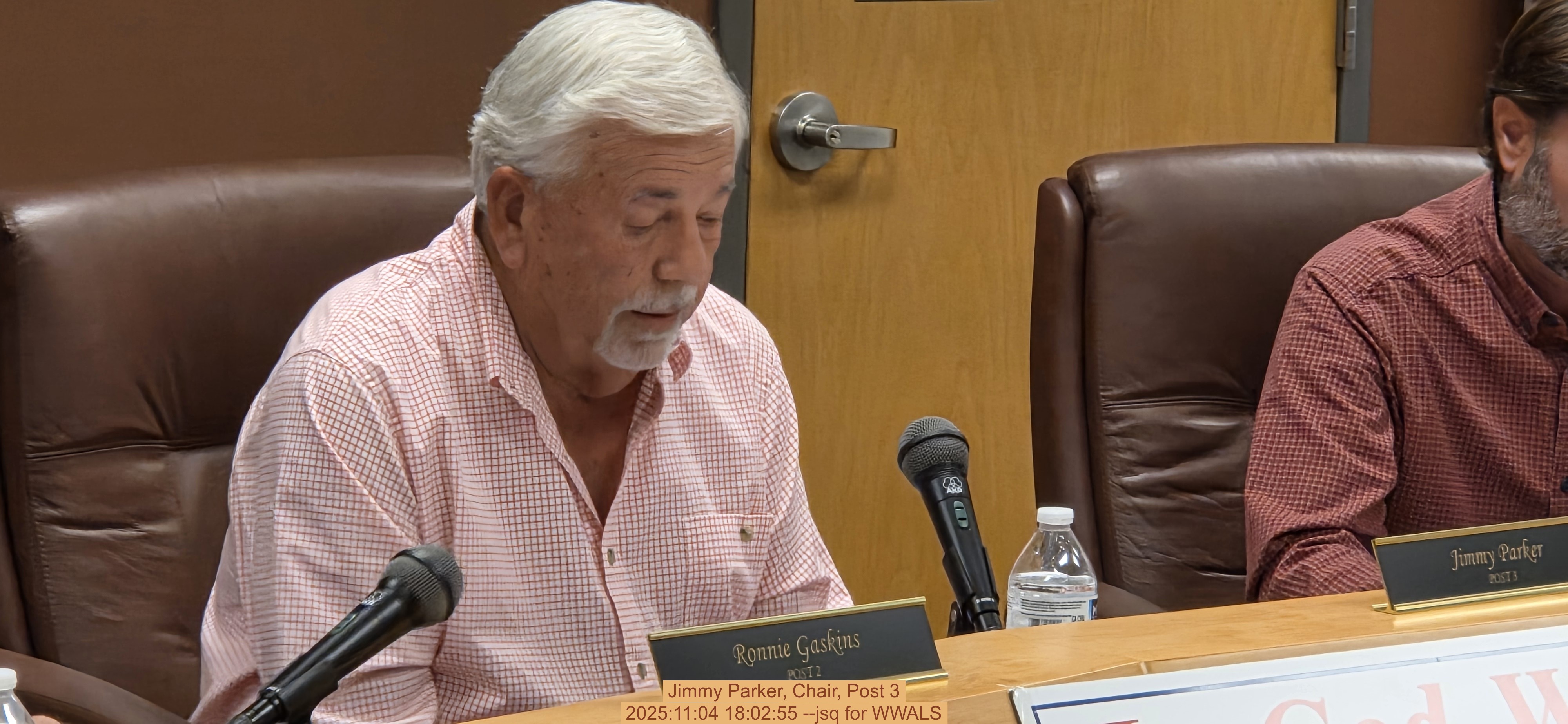 Jimmy Parker, Chair, Post 3, 2025:11:04 18:02:55