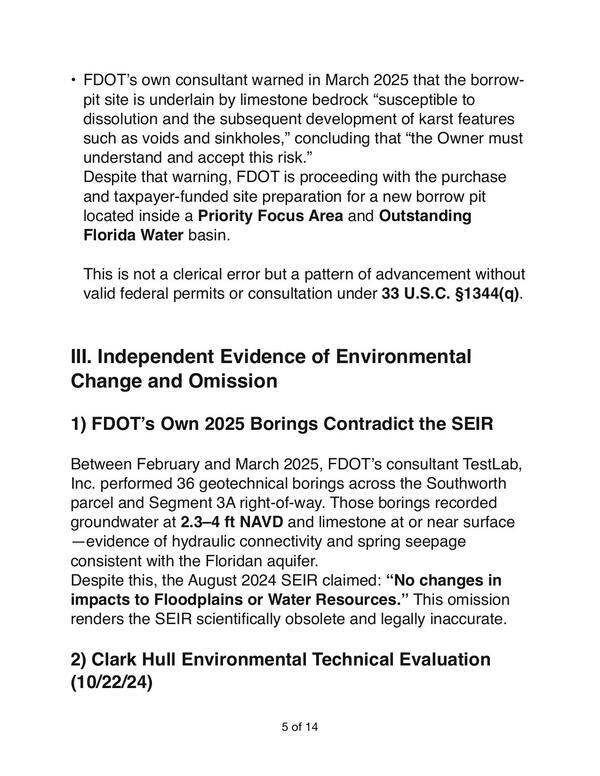 III. Independent Evidence of Environmental Change and Omission