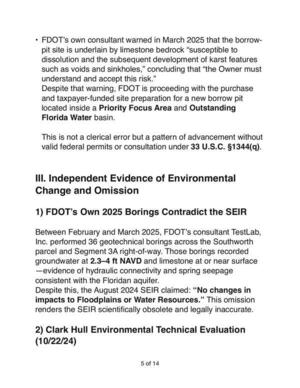 [III. Independent Evidence of Environmental Change and Omission]