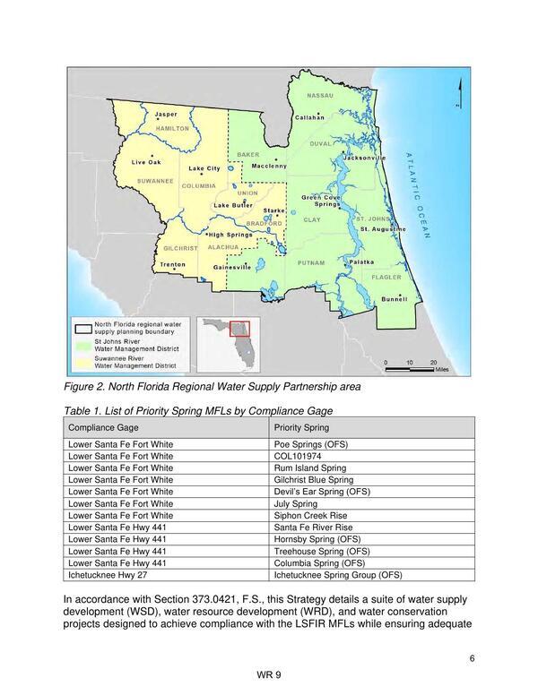 Figure 2. North Florida Regional Water Supply Partnership area