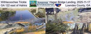 [Withlacoochee Trickle, Hagan Bridge Landing, 2025-11-17, GA 122 east of Hahira, Lowndes County, GA]