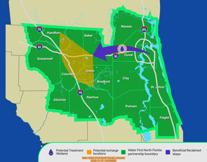 [Map: Water First North Florida, cropped, 2025-11-12 --SJRWMD]
