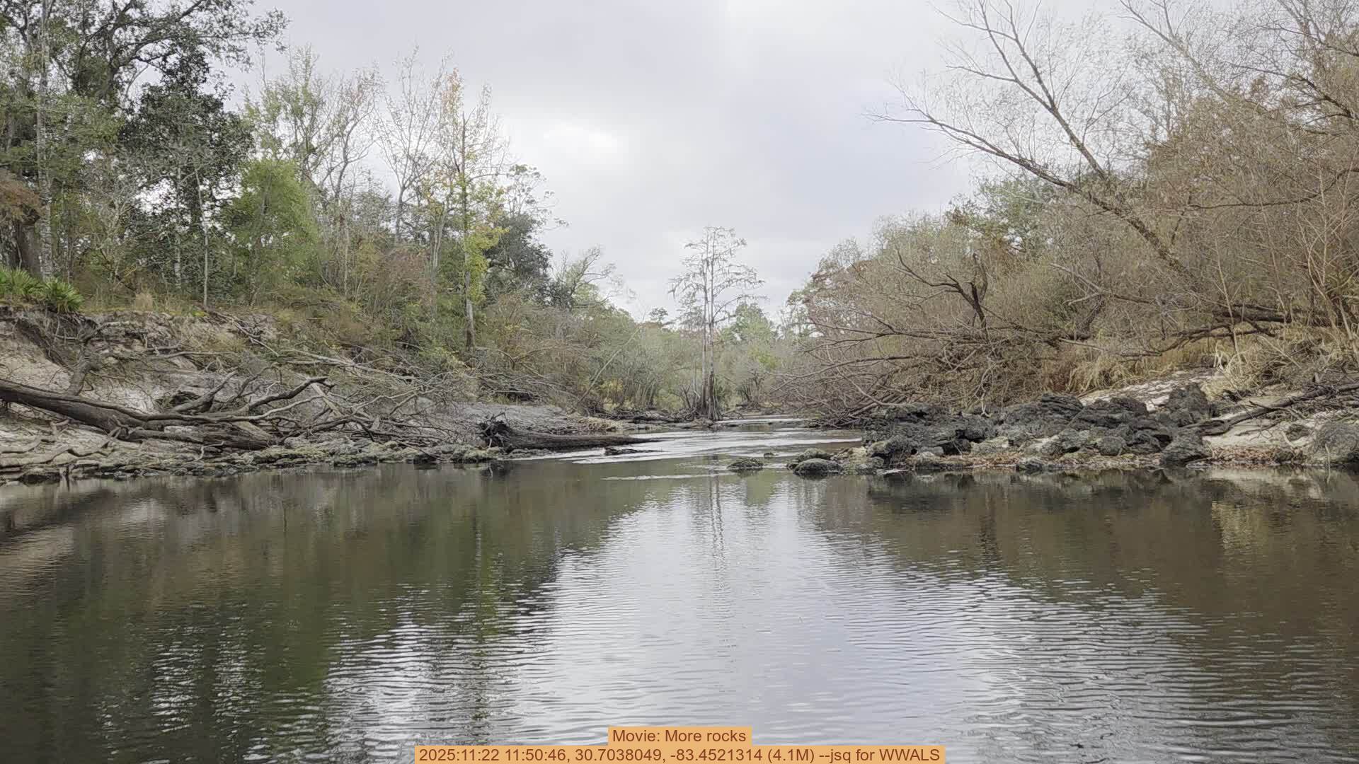 Movie: More rocks, 2025:11:22 11:50:46, 30.7038049, -83.4521314 (4.1M) --jsq for WWALS