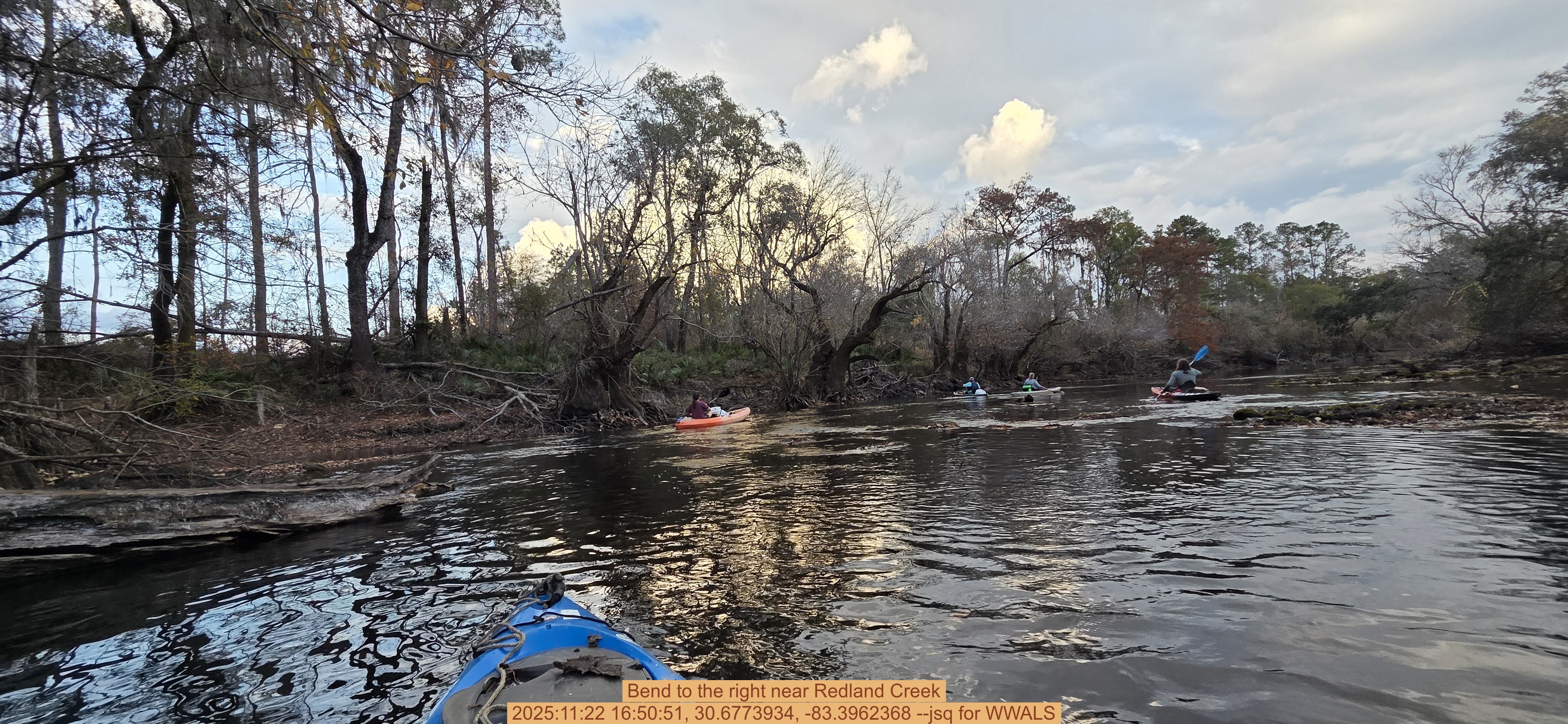 Bend to the right near Redland Creek, 2025:11:22 16:50:51, 30.6773934, -83.3962368 --jsq for WWALS