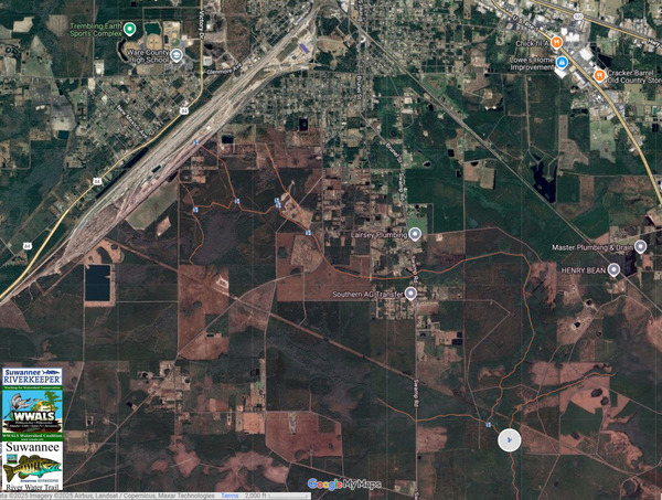 Map: Rice Yard into Lees Branch --SRWT 2025-11-23