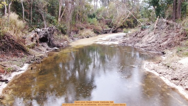 Open pool, Sugar Creek, Valdosta, GA, 2025:12:04 09:51:35, 30.8606056, -83.3174861 --Juston Stone