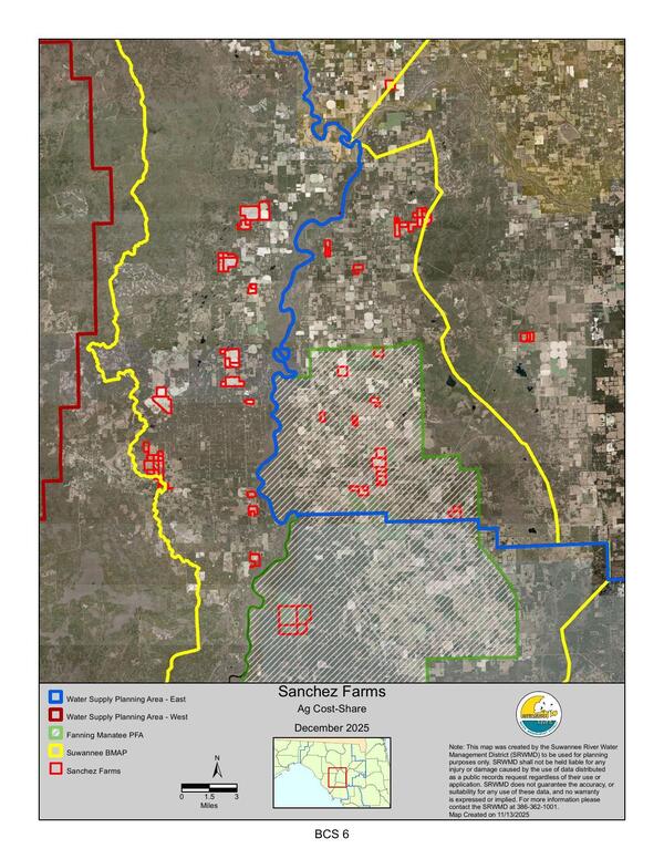 Map: Sanchez Farms Ag Cost-Share, December 2025