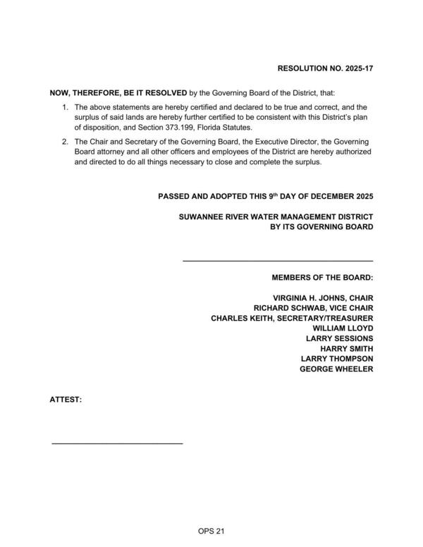 RESOLUTION NO. 2025-17