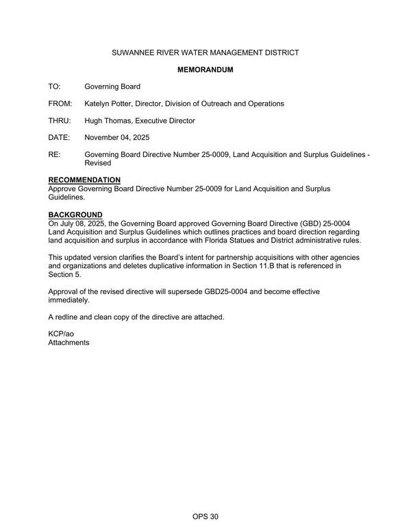 [On July 08, 2025, the Governing Board approved Governing Board Directive (GBD) 25-0004]