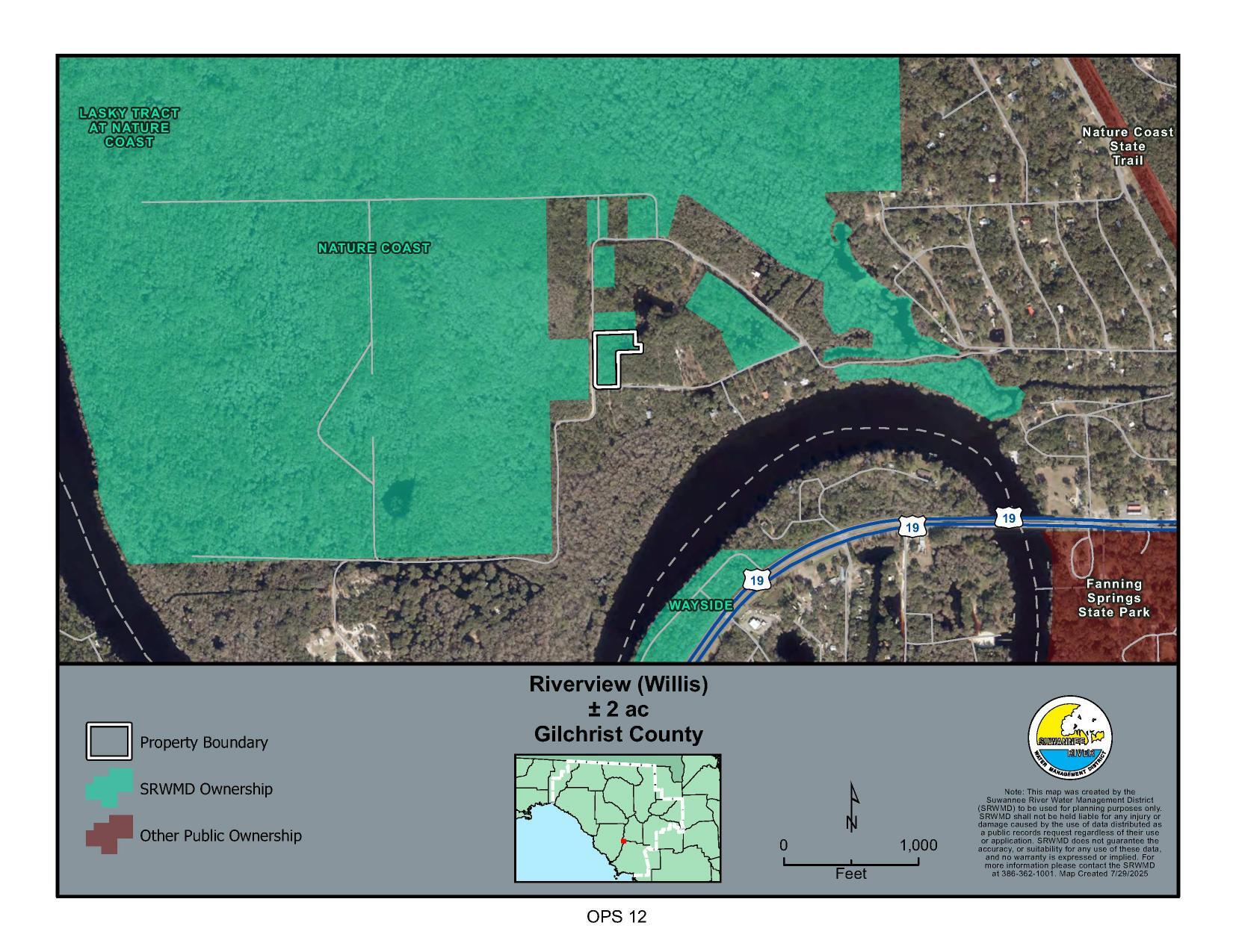 Map: Riverview (Willis) +/- 2 ac, Gilchrist County