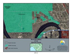 [Map: Riverview (Willis) +/- 2 ac, Gilchrist County]