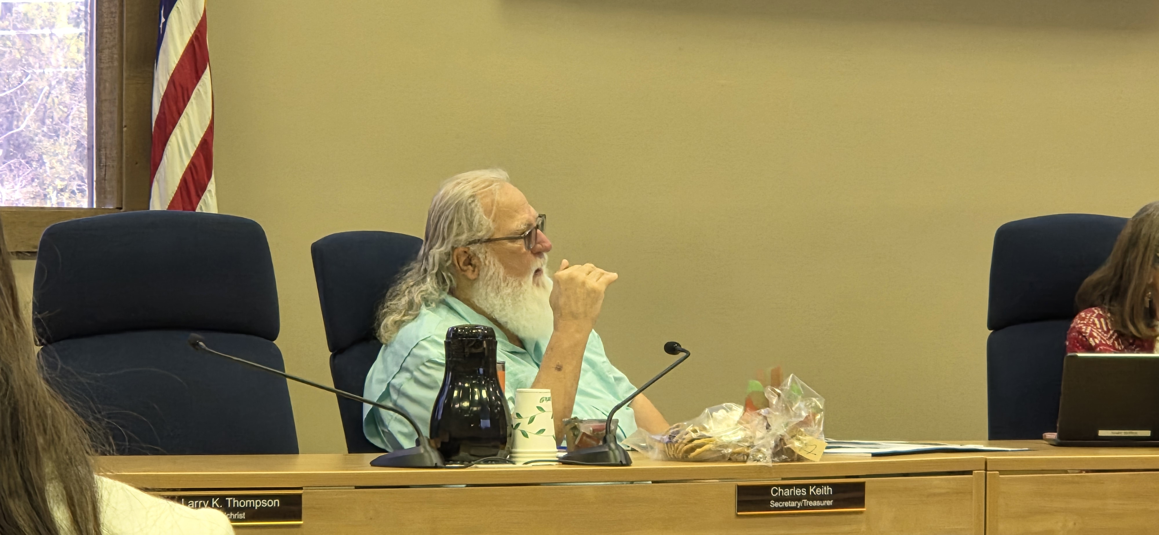 Charles Keith, Sec. Treas. advocates reducing water withdrawals, 2025-12-09 @ SRWMD Board --jsq for WWALS