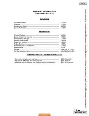 [Standard Rate Schedule, 2025-12-11 --VCC Packet]